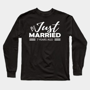 7th Wedding Anniversary - 7 years anniversary Long Sleeve T-Shirt